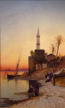 Kiosco Hermann David Salomon Corrodi paisaje orientalista Pinturas al óleo